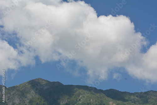 clouds over the mountains