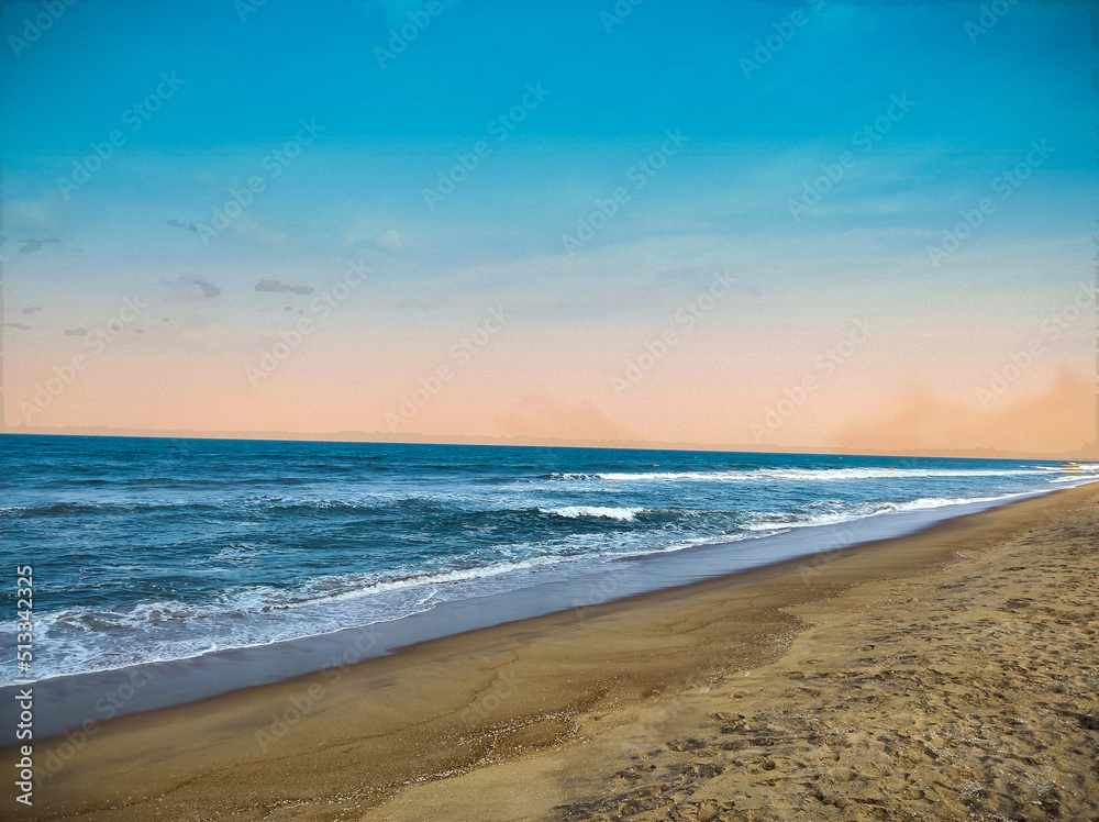 beach at sunset