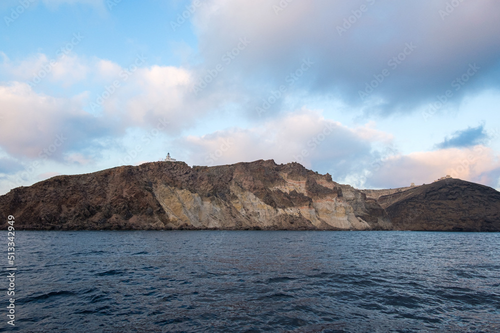 Beautiful Santorini island at sunset, Greece