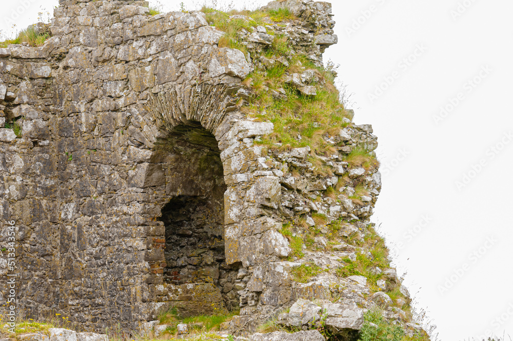 Rock of Dunamase, a 9th century hilltop defensive fort, Ireland.