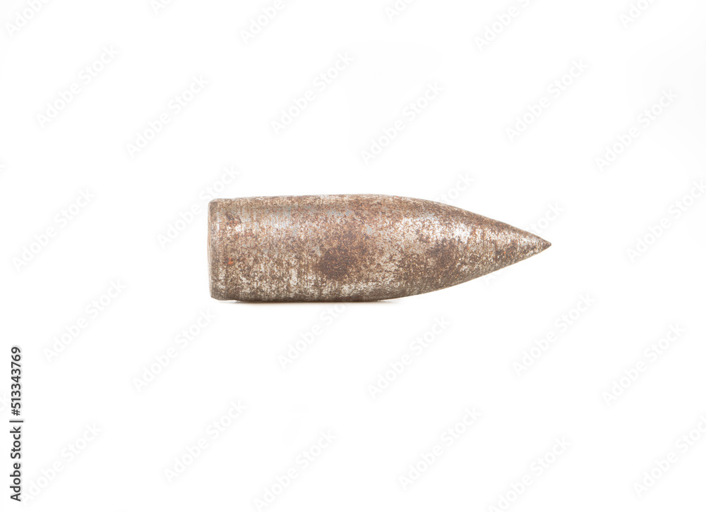 Obraz premium Rusty bullet isolate