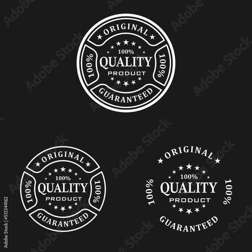 100% Original guaranteed quality product stamp logo