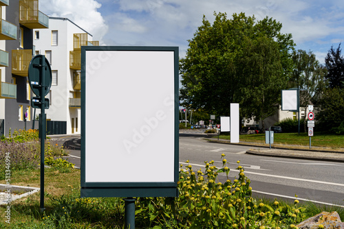 Panneau d'affichage urbain pour Mockup