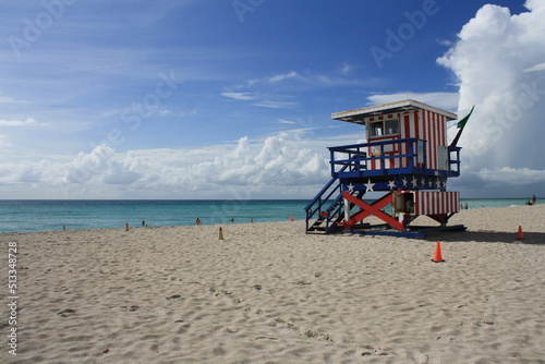 cabin on the beach, Miami Beach, Florida, USA © Renato
