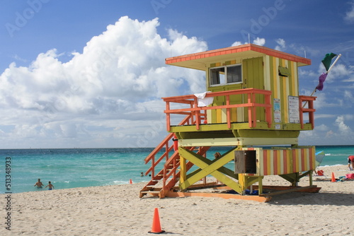 cabin on the beach  Miami Beach  Florida  USA