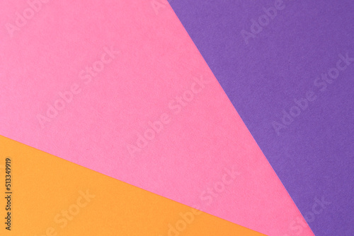 violet, pink and orange empty paper background