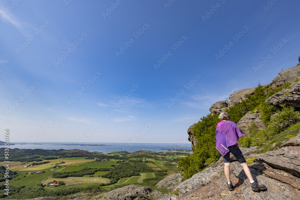 Hike to the mountain Ramtind in Soemna municipality, Northern Norway- Europe