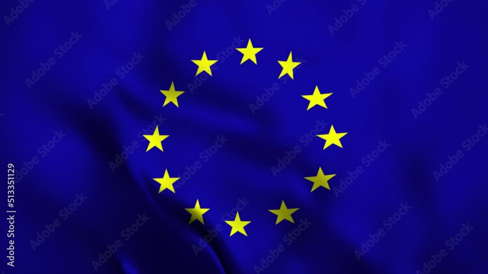 animation video flag independen day of europe