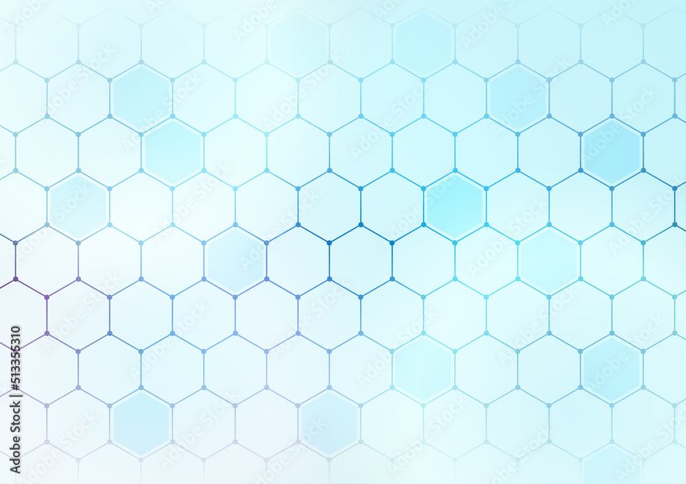 Honeycomb atomic pattern green medical color abstract background Honeycomb atomic pattern green medical color abstract background