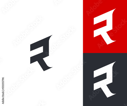 R Letter Monogram Logo