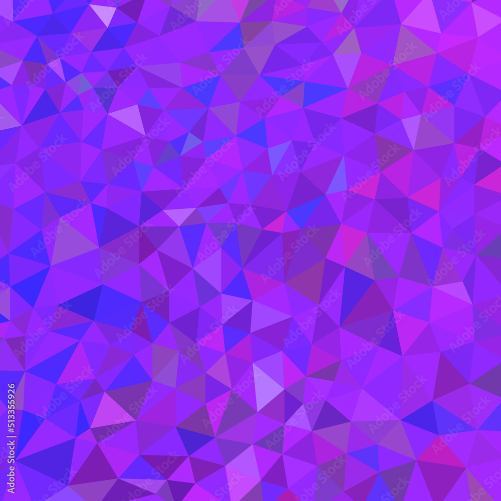 Fototapeta premium abstract vector geometric chaotic triangle background - purple and violet