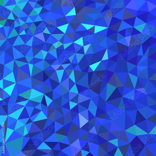 abstract vector geometric chaotic triangle background - blue