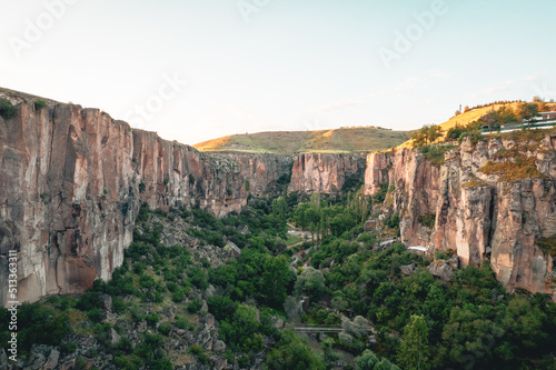 Wallpaper Mural Ihlara valley canyon view from air during sunrise Torontodigital.ca