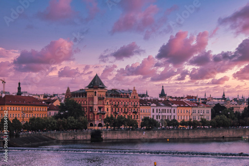 Sunset of Praha photo