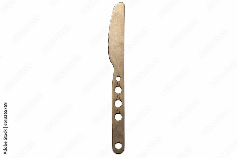 Titanium Camping Utensil Knife Stock Photo Adobe Stock