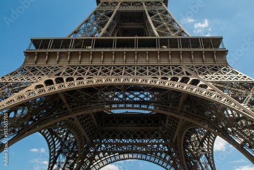 Eine besondere Ansicht des Eiffelturm in Paris