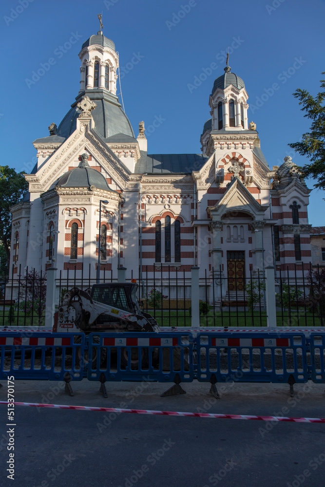 Naklejka premium Amzei Church in Bucharest downtown