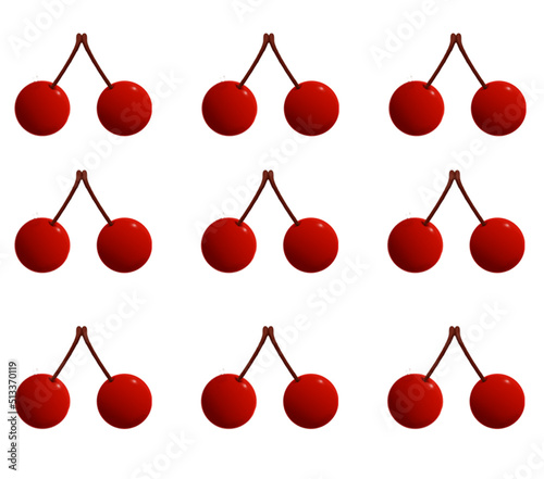 illustrarion of cherry pattern