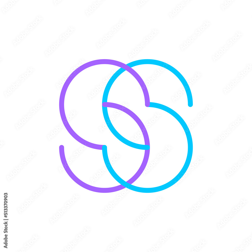 Creative letter SS logo design Creative letter SS logo design