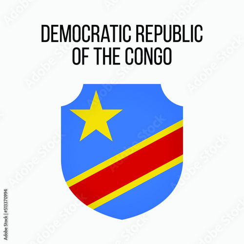 Congo Vector Flag. - Congo Flag for Independence Day. Vector Flag Template. © AwaIs