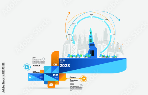 Infographic vector elements for business presentation.