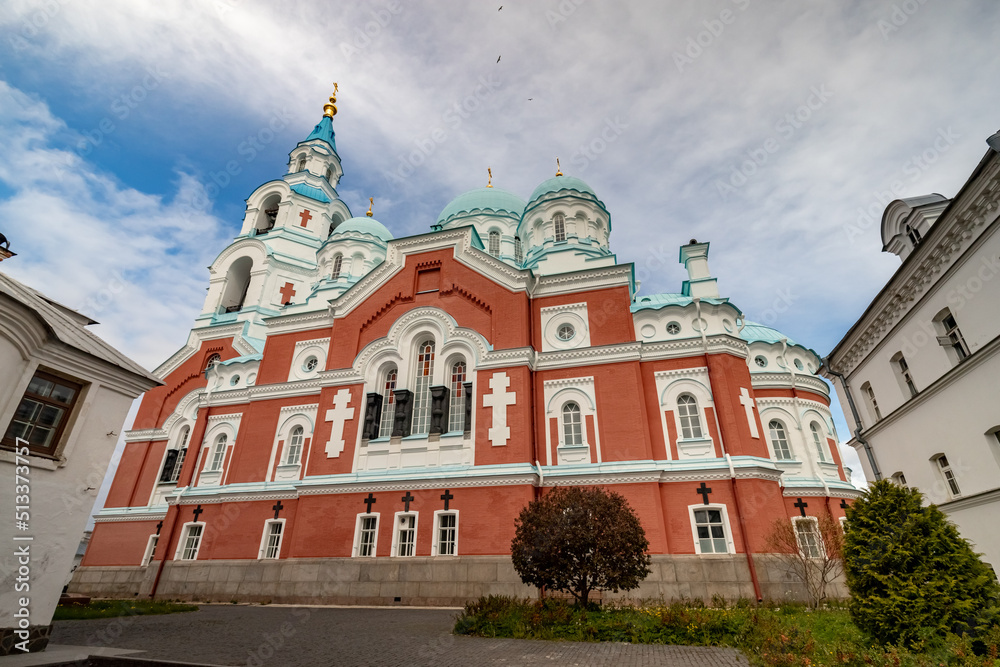 The Lower Church of the Transfiguration Cathedral on the island of Valaam.