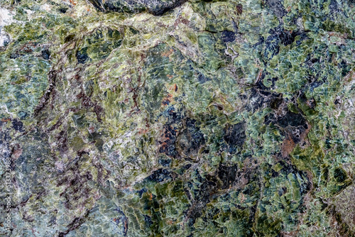 The mineral serpentinite. The coil. Ural gem. photo