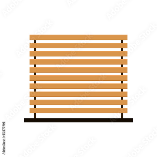 Wooden slats. Wooden slats vector on white background.