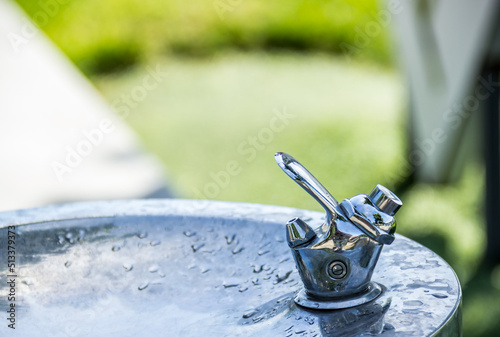 Drinking street fountain. Drinking faucet.