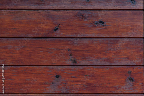 Oak wooden red orange old rustic vintage texture planks. Polished wood