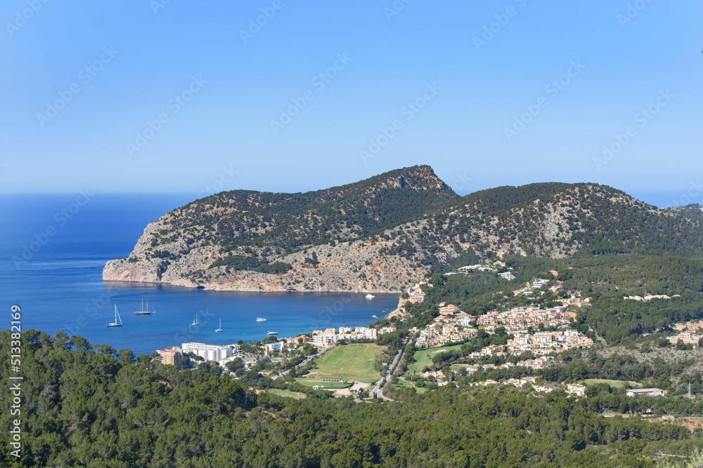 View of Camp de Mar in Mallorca, Spain