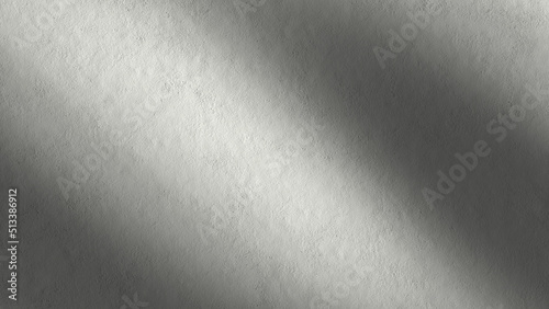 Abstract bright spotlight on a white wall, minimalistic modern design