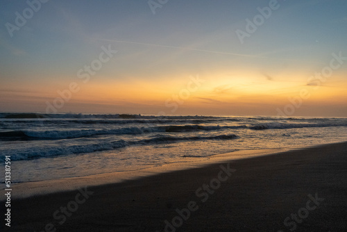 Fotografías del atardecer en la playa de Ica.