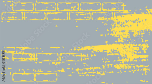 Grey and yellow abstract horizontal background Copy space Vector illustration