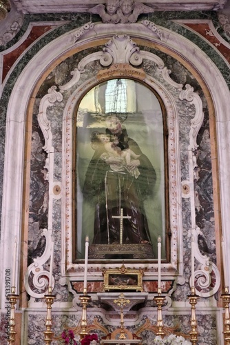 Ischia - Statua di San Giovan Giuseppe della Croce nella Chiesa dello Spirito Santo