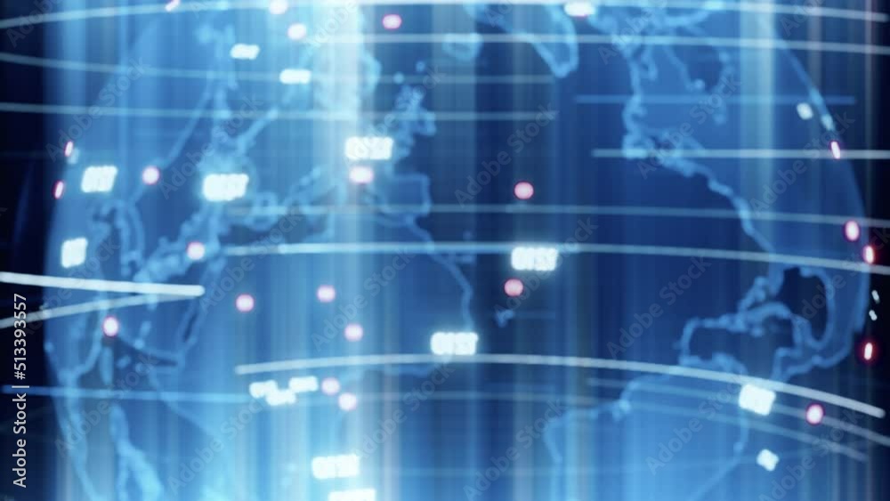 Futuristic globalization interface, sci fi 3d render Futuristic globalization interface, sci fi 3d render