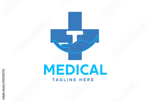 Medical cross symbol with T