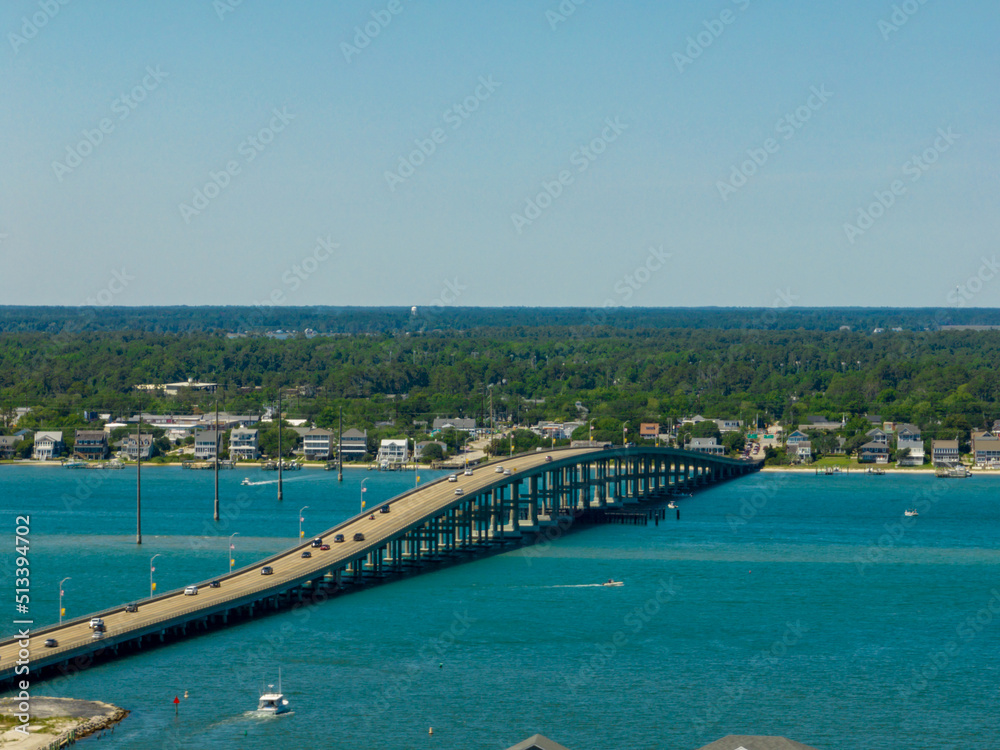 Aerial photo Morehead City Bridge