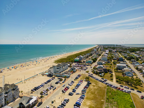 Aerial drone photo of Atlantic Beach North Carolina
