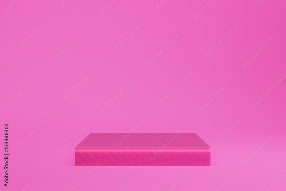 Abstract minimal background for product display. 3d illustration