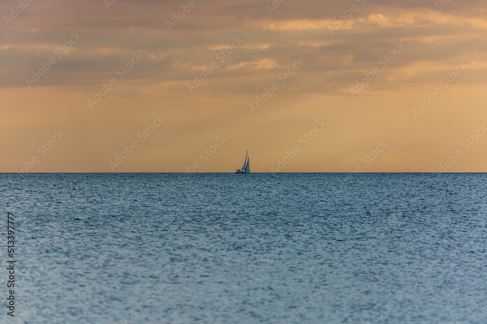sailboat at sunset sailboat at sunset