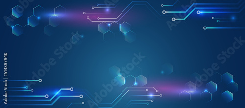 The global wireless standard concept. Hi-tech communication illustration on a blue background. 5G high-speed information transmission technology.