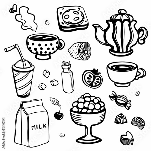 graphic elements in the kitchen