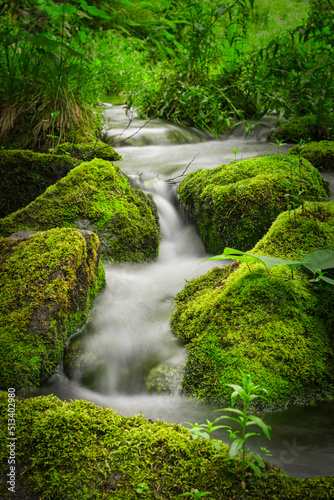 Long time exposure of a stream