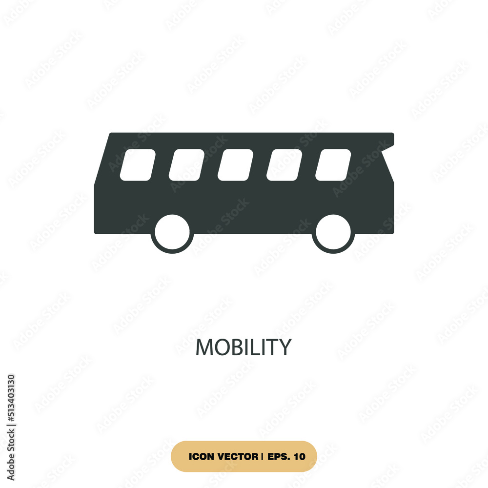mobility icons  symbol vector elements for infographic web
