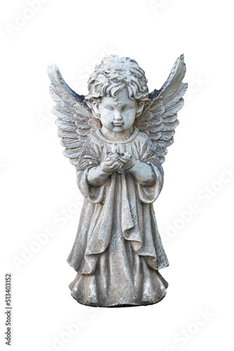 Guardian angel isolated on white background © izzzy71
