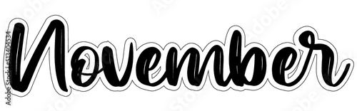 november illustration of an background
