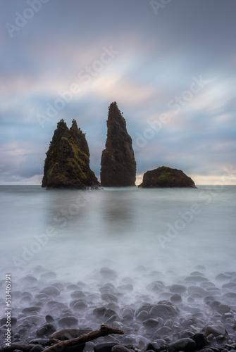 Sea stacks at Alagoa Bay, Flores Island photo