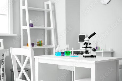 Modern workplace with chemi...