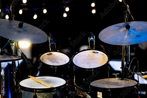 Fotobehang drums in the club